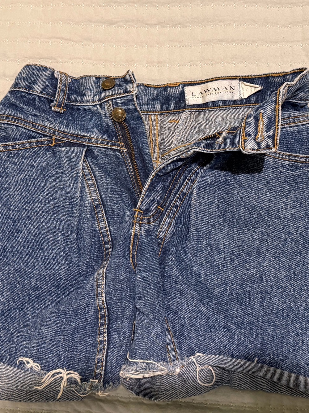 Lawman Blue Denim Jean Shorts